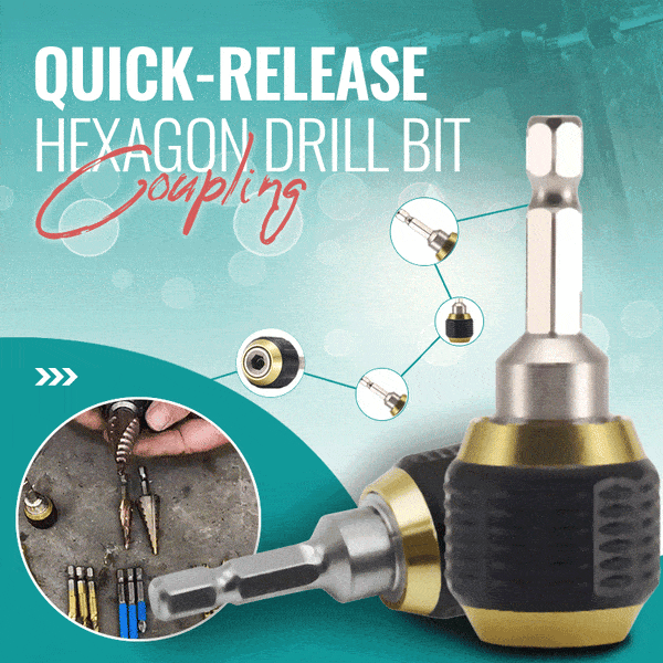 (2024 New Year Hot Sale)Quick-release Hexagon Drill Bit Coupling